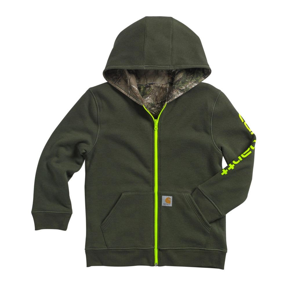 Carhartt Boys' Zip-up Hooded Long Sleeve Sweatshirt